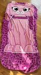 Pink Cat Fleece Sheet Fitted Zippy Sack Twin Bed Zipper Blanket. Fixed Price $10.00.