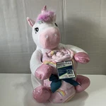 Your Zone Huggable Throw And Plush Pastel Unicorn Set 50X60. Fixed Price $15.99.