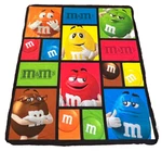 M&ms World Fleece Blanket 50" X 60" Polyester And. Fixed Price $10.95.