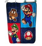 Nintendo Super Mario Bros. Fleece Throw Blanket 44" X 59" Soft Warm Video Game. Fixed Price $13.60.