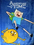 Adventure Time High Pile Twin Blanket Throw 60"X80"--SKY Kick. Fixed Price $39.99.