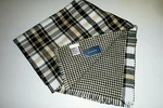 Charter Club Houndstooth Reversible Plaid Wrap Blanket Designer Soft Knit Scarf. Fixed Price $42.00.