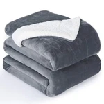 Nanpiper Flannel Blanket Reversible Sherpa Throw Super Soft Fuzzy Plush. Fixed Price $56.79.