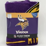 Brand New!! Minnesota Vikings Plush Throw Blanket 46IN X 60IN Nfl. Fixed Price $44.95.