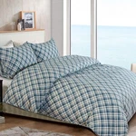 Queen Size Ntbay Washed Cotton 3PC Bedding Set: 1 Duvet Cover + 2 Pillowcases. Fixed Price $29.99.