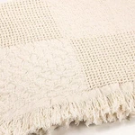 Manual Woodworkers & Weavers Textured Blocks Natural 2 Layer Throw 46IN 60IN. Fixed Price $64.98.