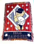 Northwest Texas Rangers Mlb Triple Woven Jacquard Throw (36X46). Fixed Price $24.95.
