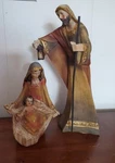 Modern Nativity Hand Carved Painted Resin Figirines Christmas Tii Collections. Fixed Price $25.00.