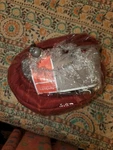 Sunbeam Fleece Heated Throw Blanket Soft 50"X60" 100% Polyester Garnet Ss. Fixed Price $20.00.