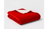 Threshold Blanket Solid Plush Reversed To Sherpa Throw - 50X60. Fixed Price $27.00.