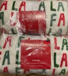 Target Wondershop Christmas Fleece Blanket Throw Falala 50 X 60 Set Of 2. Fixed Price $28.99.