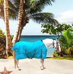 Majestic Ally 1200D Ripstop Horse Turnout Blanket 250 Gsm Filling TURQUOISE-72". Fixed Price $119.99.