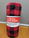 Treksafe Heated Travel Blanket Throw 12V Checkered Temperature High Low Auto New. Fixed Price $20.00.