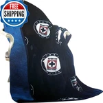 Svt Cruz Azul Team Logo Blue Sherpa Lining Borrego Flannel Throw Sofa Blanket. Fixed Price $59.77.