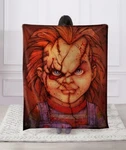 Chucky- Horror Movie Cut Charles Lee Ray Mink Faux Fur Throw Blanket Super Soft. Fixed Price $34.99.