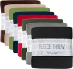 (24 Pack) Bulk Fleece Throw Blankets For Wedding Favors, Full, Twin, 8 Color. Fixed Price $131.71.