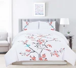 Superior Cherry Garden Cotton 200 Thread Count Duvet Full/queen, Coral - Z. Fixed Price $106.58.