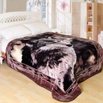 Shigo Heavy Weight Super Soft Luxury Twin Size Blanket 60"X80"-WOLF. Fixed Price $27.00.