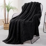 Exclusivo Mezcla Fleece Throw Blanket For Couch, 50X70 Inches Soft Cozy Jacqu.... Fixed Price $25.35.