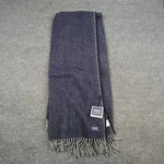 Faribault Woolen Mill Ashby Twill Blanket Throw Navy Blue Fringed Usa. Fixed Price $99.99.