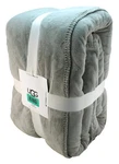New Ugg Novah King Size 110" 96" Seal / Gray Color Luxury Soft Plush Blanket. Fixed Price $139.95.