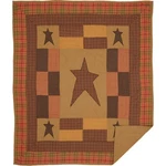 Vhc Brands Dark Khaki Tan Primitive Decor Sutton Rod Pocket Cotton Pre-washed Ap. Fixed Price $97.55.