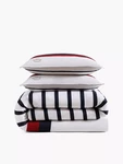 Tommy Hilfiger Classic Stripe Duvet Set Full/queen Nip. Fixed Price $129.00.