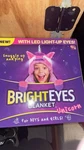Bright Unicorn Blanket With Led Light-up Eyes/folds Into Pillow. Fixed Price $25.00.
