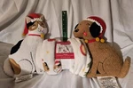 2 Wondershop Santa Dog & Cat Pillows 50 X 60" Christmas Holiday Throw Blanket. Fixed Price $54.99.