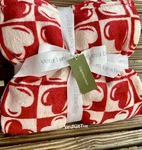 Vera Bradley Throw Blanket Graphic Hearts Pink Red Love Valentine Nwt Sealed New. Fixed Price $67.57.