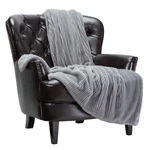 Chanasya Premium Stripe Textured Faux Fur Throw Blanket - Elegant Super Soft .... Fixed Price $83.99.