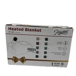 Homemate Heated Blanket Ultra Soft 50X60 Purple Geometric 10 Settings. Fixed Price $18.99.