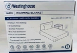 Westinghouse Electric Blanket Queen, Micro Mink Lined With Sherpa Plaid. Fixed Price $79.99.