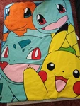 2016 Northwest Pokemon Reversible Fleece Blanket 3.5 X 4.5 Pikachu Bulbasaur. Fixed Price $15.00.