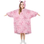 Wearable Hoodie Pink Bows Blankets Sweatshirt For Girls Boy Su.... Fixed Price $55.27.