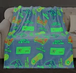 Gaming Blanket Toys Gifts For Boys - Glow The Dark Game Controller Throw F.... Fixed Price $19.99.