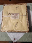 Embroidered Fleece Throw 50 X 60. Yellow L/,dragon Fly & Bettle Bug Nwt. Fixed Price $25.00.