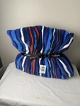 Vera Bradley Cobalt Stripe Plush Throw Blanket 80 X 50 Nwt Retired Pattern. Fixed Price $60.00.