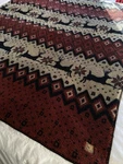 Bob Timberlake Thick Fleece Blanket Throw 50X68 Deer Fair Isle Southwest Rust. Fixed Price $65.00.