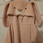 Pillowfort Bunny Hooded Throw Blanket Built In Hand Mitts Fleece Velour 40X50". Fixed Price $20.00.