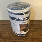 Cannon Heated Throw Blanket Electric Warming Soft Plush New Sealed. Fixed Price $45.00.