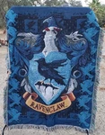 Harry Potter Ravenclaw Crest Woven Tapestry Throw Blanket, 48" X 60". Fixed Price $18.99.