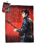 New Red Elvis Presley Plush Fleece Throw Gift Blanket Guitar Photo 68 Comeback. Fixed Price $24.04.