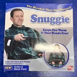 Snuggie The Original Wearable Blanket With Sleeves Green/black Plaid (open Box). Fixed Price $30.00.