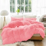 Luoyuan Plush Shaggy Longfur Duvet Cover Set Flannel Velvet Bedding (1FAUX Fu.... Fixed Price $42.07.