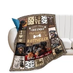 Cozy Plush Dog Lovers Gifts Throw Blankets Animal 50"X40" Rottweiler. Fixed Price $40.49.