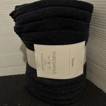 50"X60" Casual Mixed Rib Throw Blanket Navy - Threshold Designed With Studio. Fixed Price $12.97.