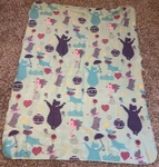 Madagascar 3 Fleece Northwest Blanket Gloria Circus Blue Hearts. Fixed Price $20.00.