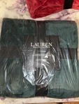 Lauren Ralph Micromink Blanket - Twin Size Green Luxuriously Soft. Fixed Price $35.00.