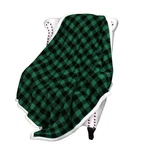 Catalonia Buffalo Plaid Green Sherpa Throw Blanket, Reversible 50"X60",. Fixed Price $33.99.